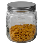 Load image into Gallery viewer, Home Basics 90 oz.  Medium Mason Glass Canister, Clear $5.00 EACH, CASE PACK OF 6

