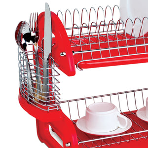 Home Basics 2-Tier Plastic Dish Drainer $20.00 EACH, CASE PACK OF 6