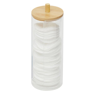 Home Basics Serene Cosmetic Pad Holder with Bamboo Lid $4.00 EACH, CASE PACK OF 12