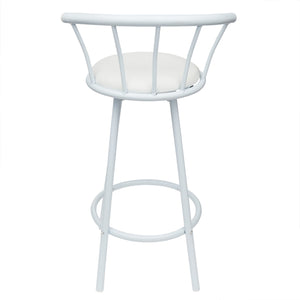 Home Basics Curved Swivel Top Bar Stool with Cushioned Seat, White $30 EACH, CASE PACK OF 2