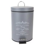 Load image into Gallery viewer, Home Basics Paris 3 Liter Waste Bin, Grey $8.00 EACH, CASE PACK OF 6
