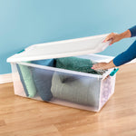 Load image into Gallery viewer, Sterilite 106 Quart / 100 Liter Latching Box $24 EACH, CASE PACK OF 4
