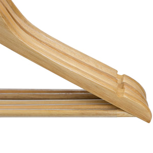 Home Basics Non-Slip Wood Hanger, (Pack of 5), Natural $5.00 EACH, CASE PACK OF 12