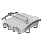 Load image into Gallery viewer, Home Basics Simplicity Collection Flat Napkin Holder with Weighted Pivoting Arm, Satin Nickel $10.00 EACH, CASE PACK OF 12
