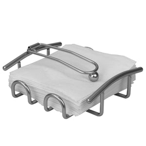 Home Basics Simplicity Collection Flat Napkin Holder with Weighted Pivoting Arm, Satin Nickel $10.00 EACH, CASE PACK OF 12