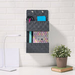 Load image into Gallery viewer, Home Basics 2 Tier   Polyester Woven Hanging Organizer, Grey $8 EACH, CASE PACK OF 6
