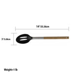 Load image into Gallery viewer, Home Basics Winchester Collection Scratch-Resistant Rubber  Slotted Spoon, Natural $2.00 EACH, CASE PACK OF 24
