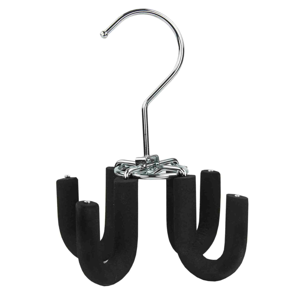 12 Bulk Home Basics 3-Piece Rubberized Plastic Hangers, Black - at 