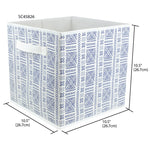 Load image into Gallery viewer, Home Basics Aztec Collapsible Non-Woven Storage Cube, Navy $3.00 EACH, CASE PACK OF 12
