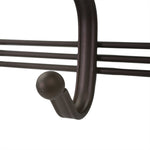 Load image into Gallery viewer, Home Basics 5 Dual Hook Over the Door Steel Organizing Rack, Bronze $8.00 EACH, CASE PACK OF 12
