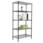 Load image into Gallery viewer, Home Basics 5 Tier Steel Wire Shelf Rack, Black $75.00 EACH, CASE PACK OF 1
