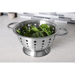Load image into Gallery viewer, Home Basics 3 Qt Deep Stainless Steel Colander with Easy Grip Handles, Silver $4.00 EACH, CASE PACK OF 12
