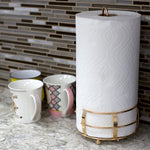 Load image into Gallery viewer, Home Basics Lyon Free-Standing Paper Towel Holder, Rose Gold $6.00 EACH, CASE PACK OF 12
