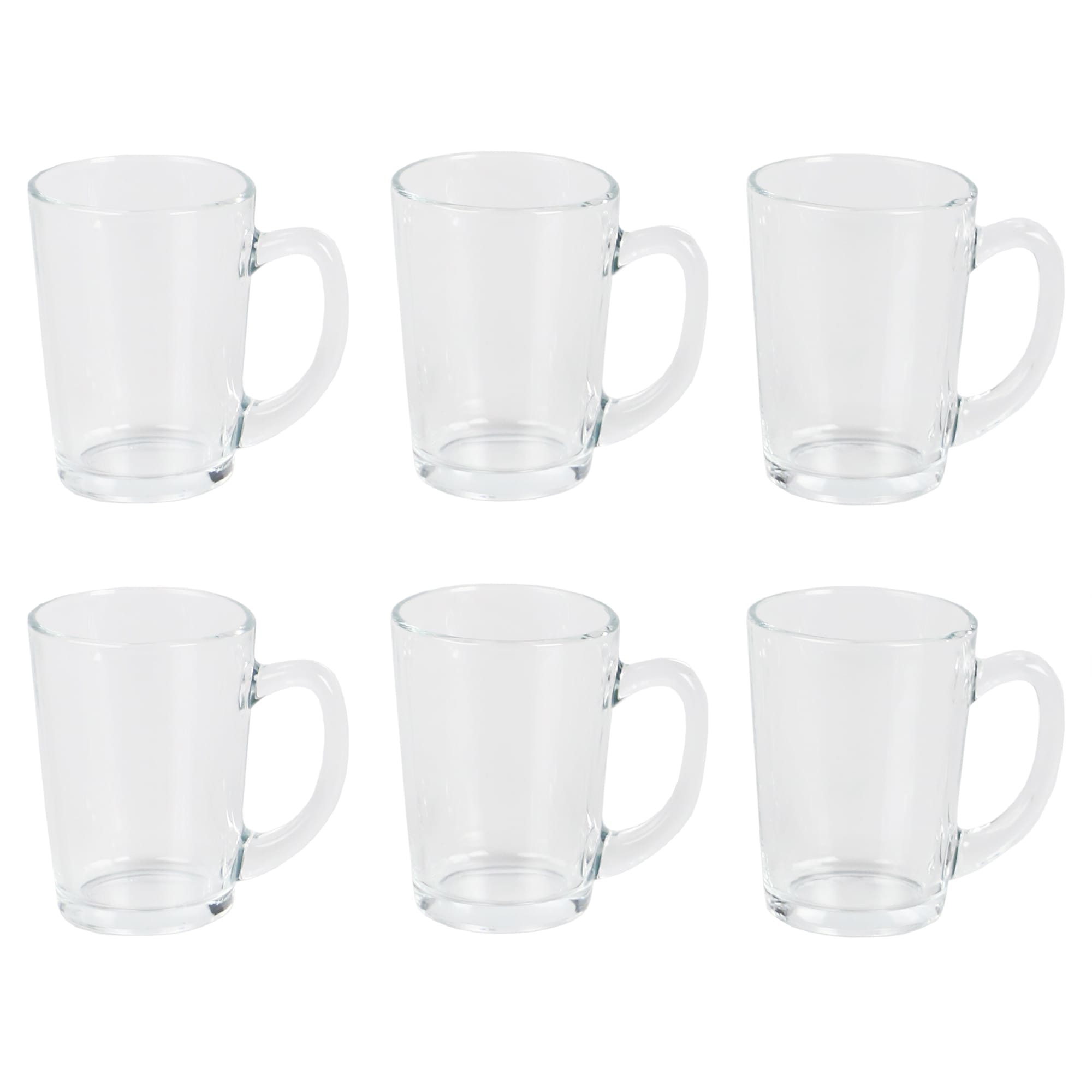Home Basics Collins 10 oz Glass Mug Set, (Pack of 6), Clear $8 EACH, CASE PACK OF 6