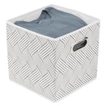 Load image into Gallery viewer, Home Basics Wave Non-Woven Storage Bin with Handle, White $4.00 EACH, CASE PACK OF 12
