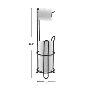 Metal Toilet Paper Holder Stand Toilet Tissue Roll Holder with