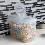 Load image into Gallery viewer, Home Basics Medium Plastic Cereal Dispenser with Pour Spout, Clear $4.00 EACH, CASE PACK OF 12
