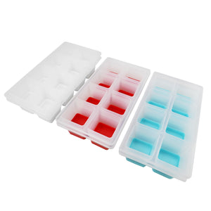Home Basics 8 Compartment Instant Release Jumbo Plastic Ice Cube Tray, (Pack of 2) $3.00 EACH, CASE PACK OF 12