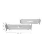Load image into Gallery viewer, Home Basics 2 Piece Plastic Adjustable Drawer Dividers, White $4.00 EACH, CASE PACK OF 12
