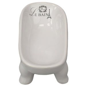 Home Basics Le Bain Paris Eiffel Tower 4 Piece Ceramic Bath Accessory Set, White $12.00 EACH, CASE PACK OF 1