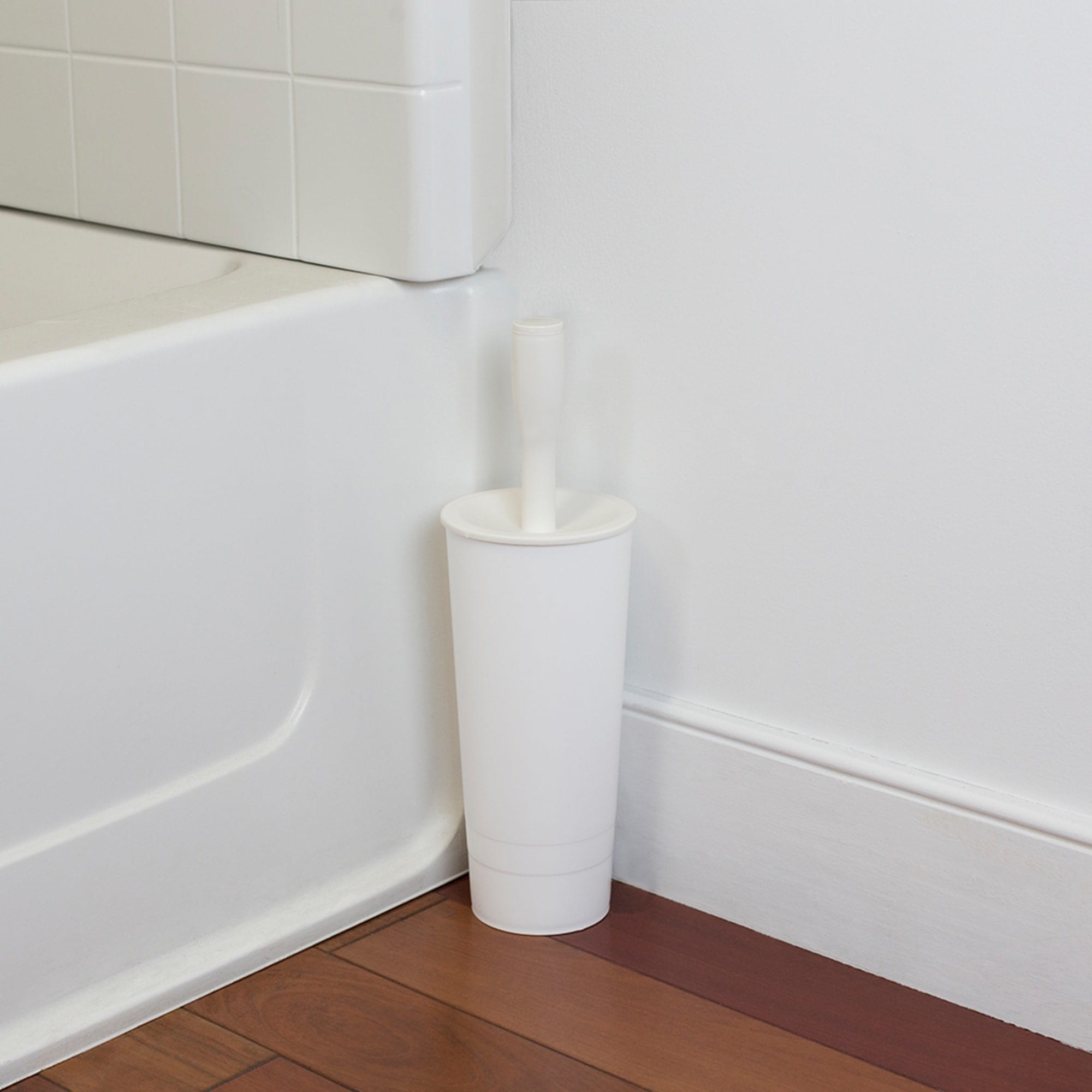 Home Basics Plastic Toilet Brush Holder, White $6.00 EACH, CASE PACK OF 12
