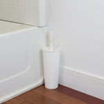 Load image into Gallery viewer, Home Basics Plastic Toilet Brush Holder, White $6.00 EACH, CASE PACK OF 12
