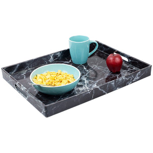 Home Basics Faux Marble Vanity Tray, Black $12.00 EACH, CASE PACK OF 6