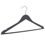 Load image into Gallery viewer, Home Basics Non-Slip Space-Saving Rubberized Plastic Hangers, Charcoal $4.00 EACH, CASE PACK OF 12
