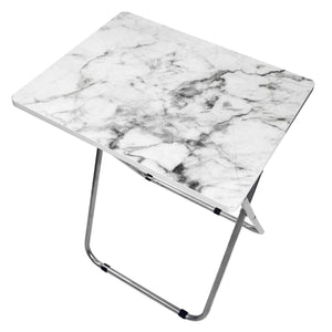 Home Basics Marble Design Multi-Purpose Foldable Table, Grey/White $15.00 EACH, CASE PACK OF 6