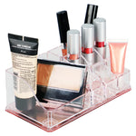 Load image into Gallery viewer, Home Basics Large Plastic Cosmetic Organizer with Rose Bottom $4.00 EACH, CASE PACK OF 12
