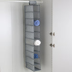 Load image into Gallery viewer, Home Basics Diamond Collection  10 Shelf Closet Organizer, Grey $5.00 EACH, CASE PACK OF 12
