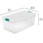 Load image into Gallery viewer, Sterilite 106 Quart / 100 Liter Latching Box $24 EACH, CASE PACK OF 4
