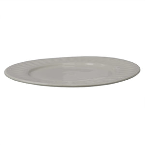 Home Basics Embossed Circle 10.5" Ceramic Dinner Plate, White $3.00 EACH, CASE PACK OF 24