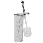 Load image into Gallery viewer, Home Basics Faux Marble Toilet Brush Set, White $4.00 EACH, CASE PACK OF 12
