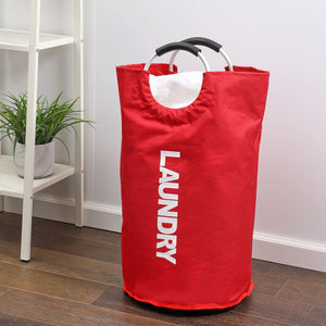 Home Basics Laundry Bag with Soft Grip Handle, Red $12.00 EACH, CASE PACK OF 12