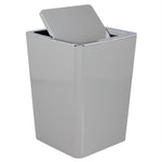 Load image into Gallery viewer, Home Basics Skylar Swing Top 3 Liter ABS Plastic Waste Bin, Grey $10.00 EACH, CASE PACK OF 4
