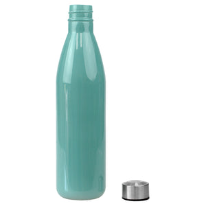Home Basics Solid 32oz. Glass Travel Water Bottle with Twist-On Steel Cap - Assorted Colors