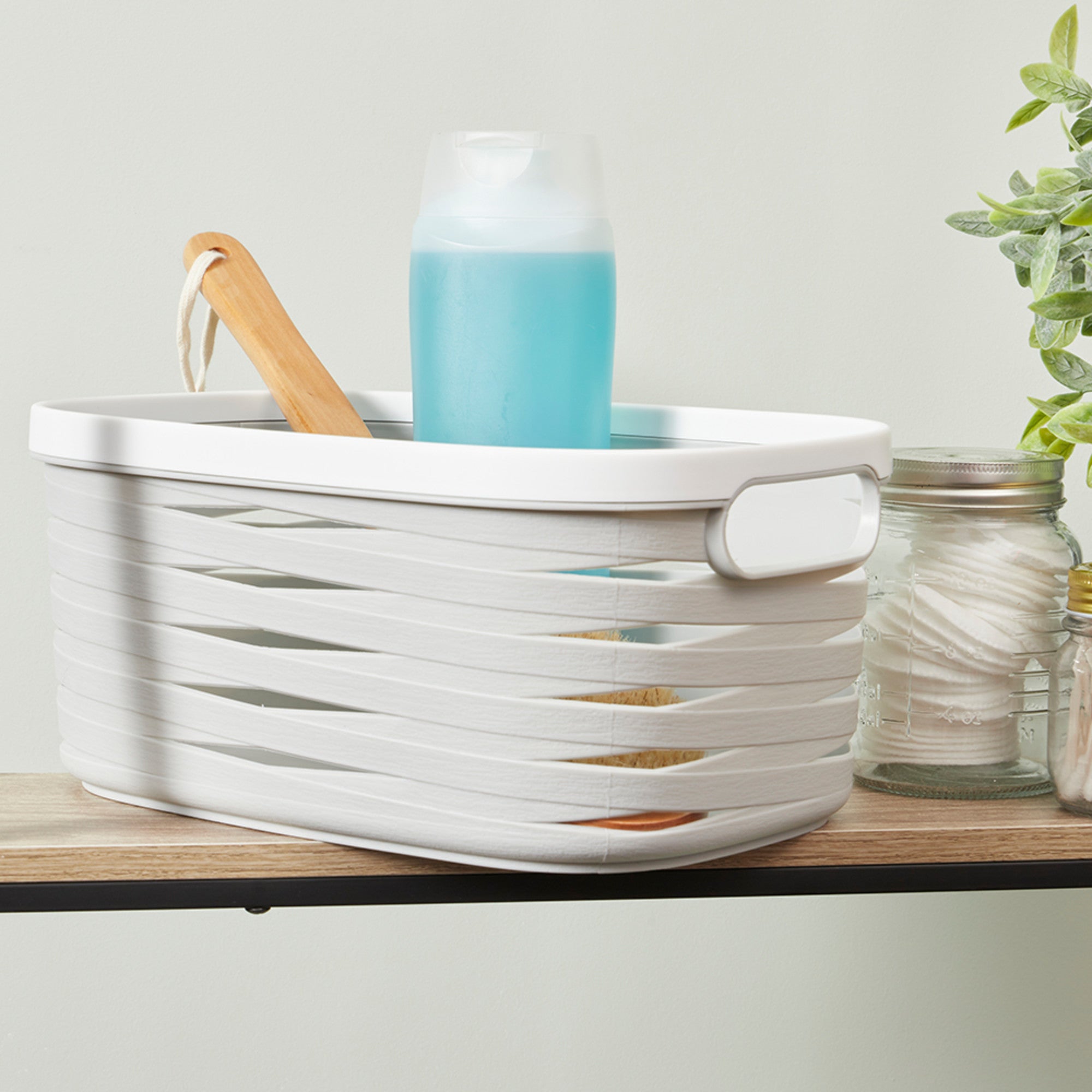 Home Basics Tanis Medium Plastic Basket - Assorted Colors