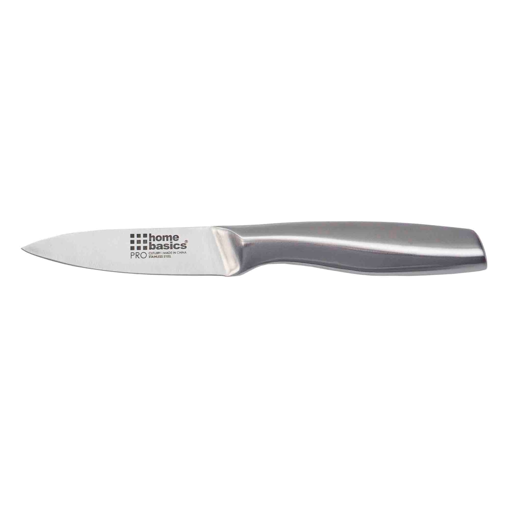 Home Basics 3.5" Stainless Steel Paring Knife $3.00 EACH, CASE PACK OF 24