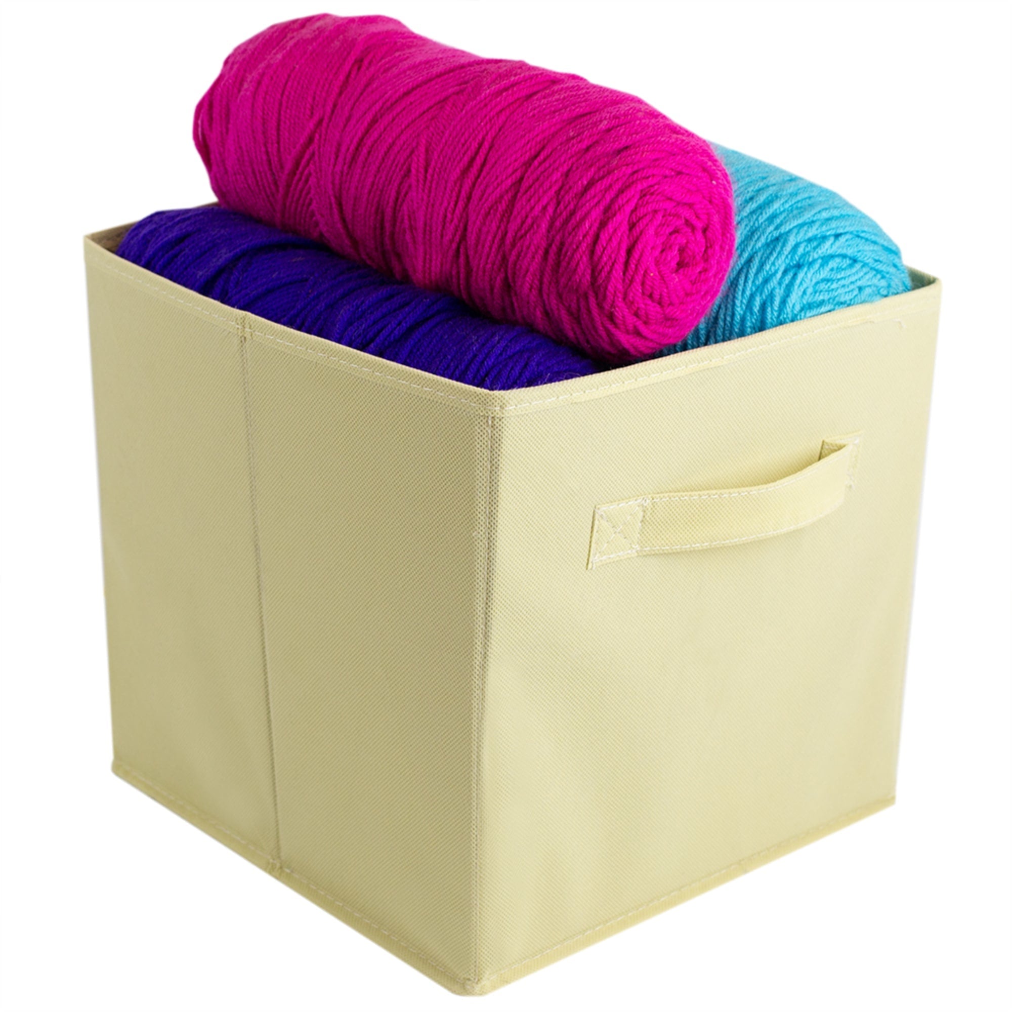 Home Basics Collapsible and Foldable Non-Woven Storage Cube, Khaki $3.00 EACH, CASE PACK OF 12