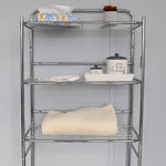 Load image into Gallery viewer, Home Basics 3 Tier  Steel Space Saver Over the Toilet Bathroom Shelf with Open Shelving, Chrome $25.00 EACH, CASE PACK OF 6
