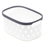 Load image into Gallery viewer, Home Basics Diamond Small Plastic Basket - White
