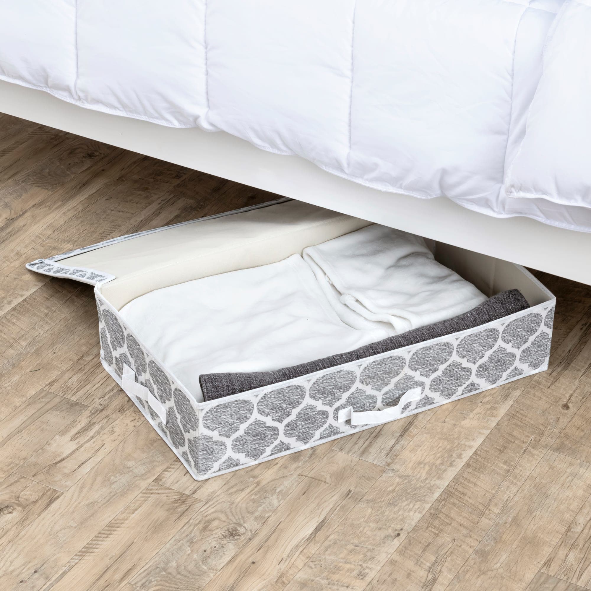 Home Basics Arabesque Non-woven Under the Bed Organizer, Grey $8.00 EACH, CASE PACK OF 12