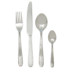 Load image into Gallery viewer, Home Basics 16 Piece Hammered Finish Stainless Steel Flatware Set, Silver $8.00 EACH, CASE PACK OF 12
