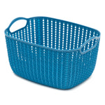 Load image into Gallery viewer, Home Basics Medium Crochet Plastic Basket - Assorted Colors
