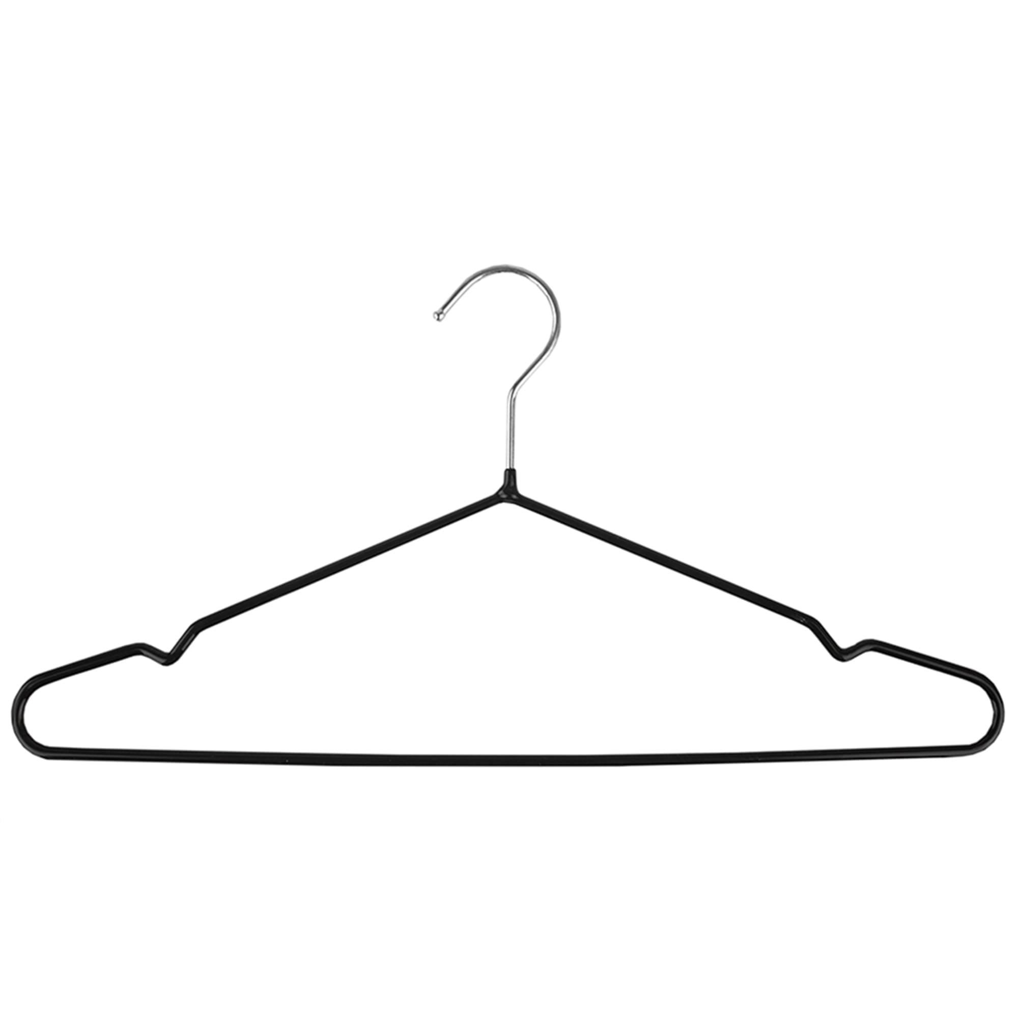 Home Basics 10 Piece Plastic Hanger Set, White, STORAGE ORGANIZATION