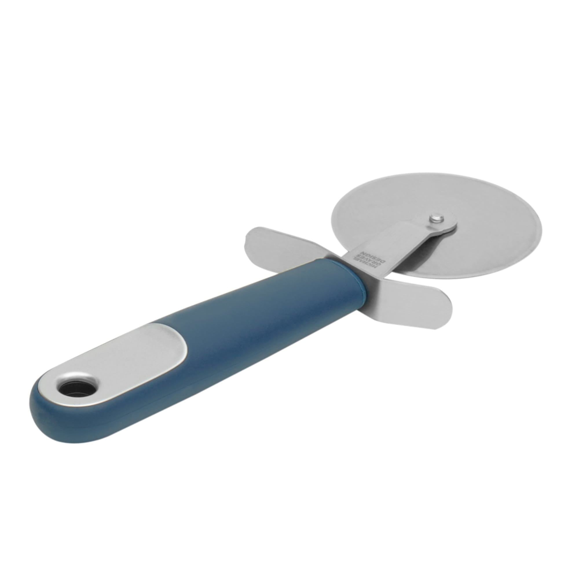 Michael Graves Design Comfortable Grip Stainless Steel Easy Rotary Pizza Cutter, Indigo $3.00 EACH, CASE PACK OF 24