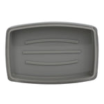 Load image into Gallery viewer, Home Basics Plastic Soap Dish, Grey $3.00 EACH, CASE PACK OF 24
