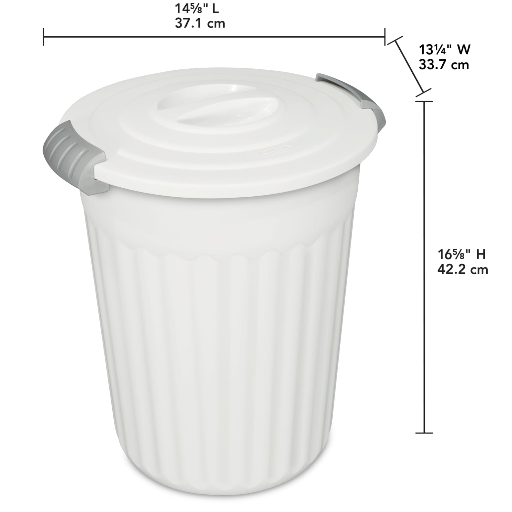 Sterilite 24 Quart/ 23 Liter Utility Can White $10.00 EACH, CASE PACK OF 6