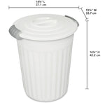 Load image into Gallery viewer, Sterilite 24 Quart/ 23 Liter Utility Can White $10.00 EACH, CASE PACK OF 6
